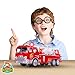 Amazing Fire Engine Truck Kids Toy: Bump & Go Rescue Car - Fire Truck Toys With Realistic Siren Sounds & Extending Ladder-Unique Gift Toys For 3 Year Old Boys & Girls