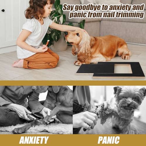 XIHIRCD 5 Stück Hunde Kratzbrett Schleifpapier Ersatz 35 x 25 cm, Emery Hunde Schleifpapier Kratzpad Selbstklebendes Sandpapier Hundekratzer mit Snack-Schublade für Haustiere, Pediküre, Trimmen