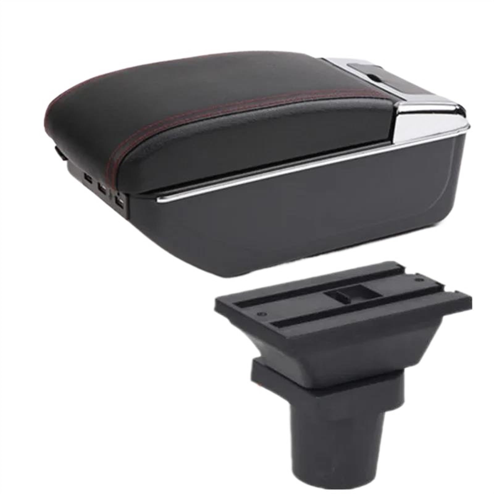 DYDGUTUFB For Toyota For Yaris For Vitz Hatchback 1998-2005 Car Armrest Box Storage Box Interior Parts With USB