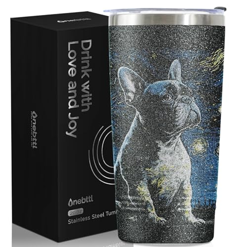 Onebttl French Bulldog Gifts, Frenchie Gifts for Women, 20 oz Ins...