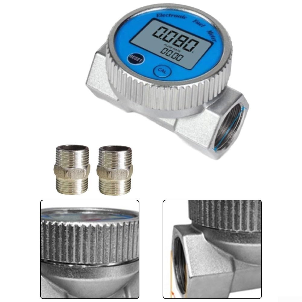 Contador de Caudal Aluminio 1" para rango 9-100 L/min Contador(1 inch)