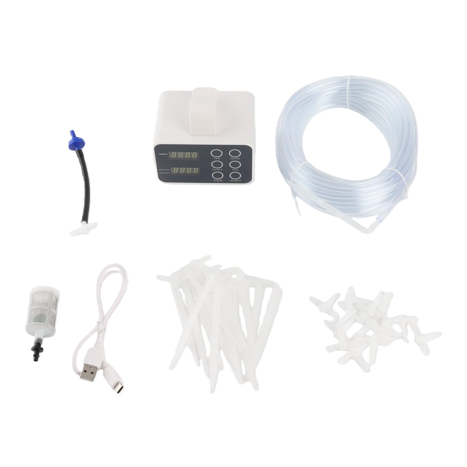 Kit de Riego por Goteo Automático Dispositivo de Riego de Plantas Eficiente Programable para Plantas en Macetas y Jardines Interiores Hecho de ABS Duradero