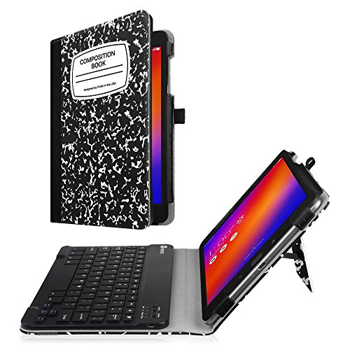 Fintie Keyboard Case for Asus ZenPad 3S 10 Z500M / ZenPad Z10 ZT500KL - Slim Fit Folio Stand Cover w/Detachable Wireless Bluetooth Keyboard for Verizon Asus ZenPad Z10 / 3S 10 9.7-Inch, Composition Fintie Keyboard Case for Asus ZenPad 3S 10 Z500M / ZenPad Z10 ZT500KL - Slim Fit Folio Stand Cover w/Detachable Wireless Bluetooth Keyboard for Verizon Asus ZenPad Z10 / 3S 10 9.7-Inch, Composition
