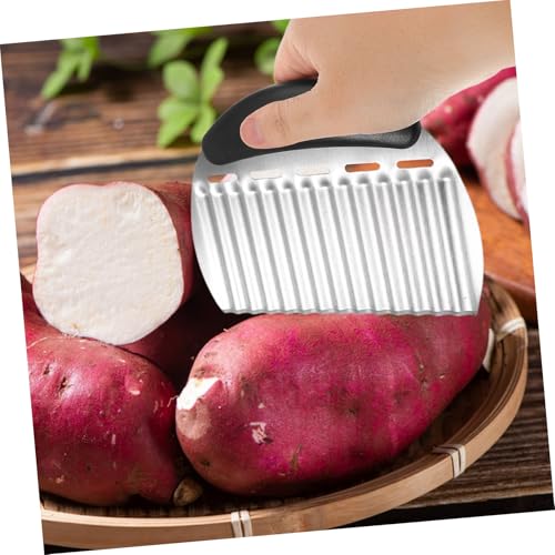 Cortador ondulado de acero inoxidable Zerodeko para papas miniatura 5