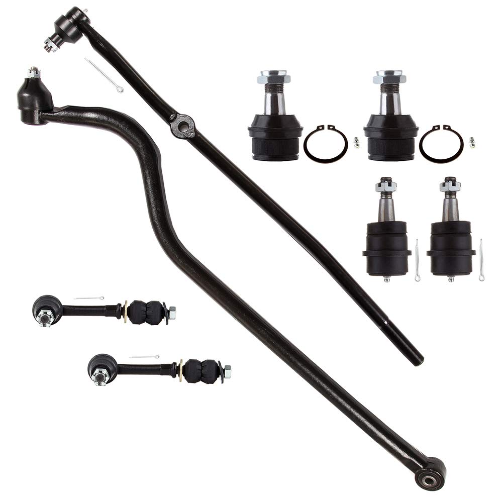 SCITOO 8-PC SET Suspension Kit - Fit For Dodge Ram 1500 4WD For Dodge Ram 2500 4WD Front Sway Bar End Link Outer Tie Rod End Lower & Upper Ball Joint