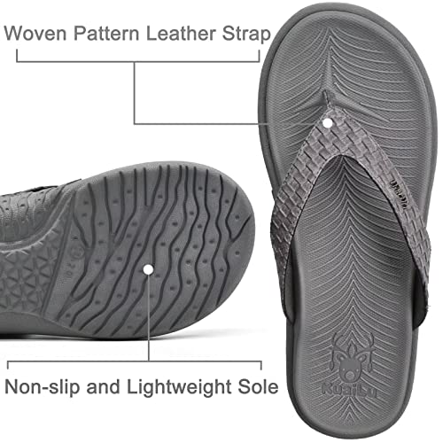 Kuailu Flip flops voor dames, yogamat, comfortabel, wandelen, teenslippers, ondersteuning voetboog plantaire fasciitis… - Image 5