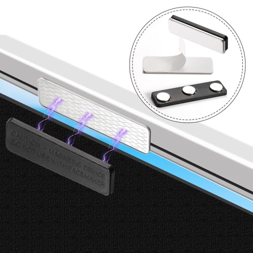 12 Paar Magnetischer Vorhangverschluss, Verdunkelungsrollo Zubehör für Fensterrollos Vorhang Magnete mit Kleber Vorhangmagnete Clips für Verdunkelungsvorhänge