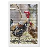 Diamants étincelants et éclatants : en utilisant des cristaux ronds de qualité supérieure qui ne se décolorent pas, cette peinture diamant coq et poule crée des pièces d'art éblouissantes reflétant la lumière, parfaites comme décoration murale attrayante pour n'importe quelle pièce.