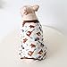 Fat Dog Pyjama, französische Bulldogge, vierbeiniger Schlafanzug, weiche Baumwolle, Mops-Overall, Einteiler, Kostüm für Katzen, Welpen, kleine und mittelgroße Hunde, Größe XL, Braun