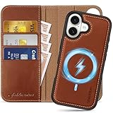 SHIELDON iPhone17 対応 手帳型ケース 2in1分離式 本革レザー 6.3インチ 5G カード収納 [RFIDブロッキング] 取り外し自由 カバー単体ワイヤレス充電可 横置きスタンド機能 ストラップ穴付き 衝撃吸収 アイホン17対応 スマホケース 2025年発売 2-in-1分離式 レトロブラウン