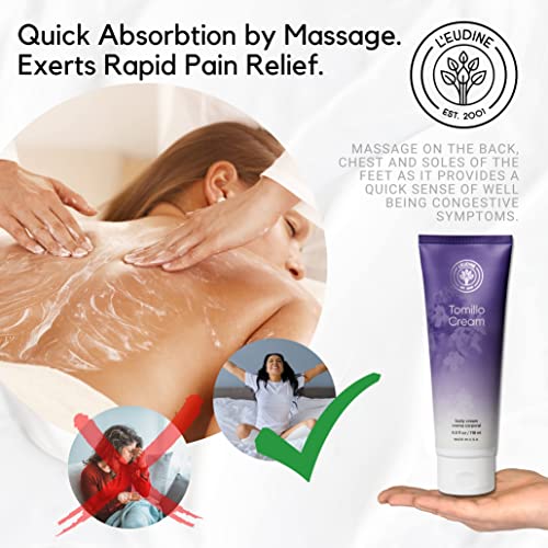 LEUDINE-Thyme-Body-Cream--Pack-of-6--4fl-oz-Tomillo-Massage-Cream--Soothing-Respiratory-Tract-and-Airways--Decongestant-Emollient-Cream-for-Kids-and-Adults--Great-for-Cold-Season