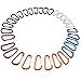 30PCS 2.5"/6CM Aluminum D Ring Carabiner Clip,Lightweight Durable Small Caribeaner Keychain Hook For Home,Outdoor,Camping,Rv,Hiking,Travling,Fishing and Keychain (D Shape)