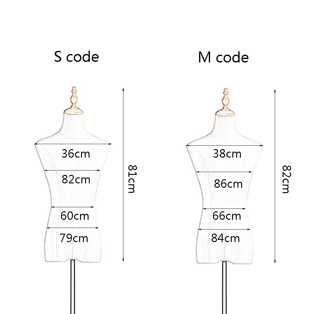 Model Torso Body, Female Dummy Costume Prop Rack Display Stand with Adjustable Stand Height Stable Base Used in Clothing Store Windows