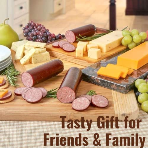 Deli Direct Wisconsin Meat And Cheese Gift Basket - Food Gifts For Dad, Men, Husband - Farmers' Market And Deli Direct Food Gift Box Includes 2 Cheeses And 2 Beef Summer Sausages #TOP3