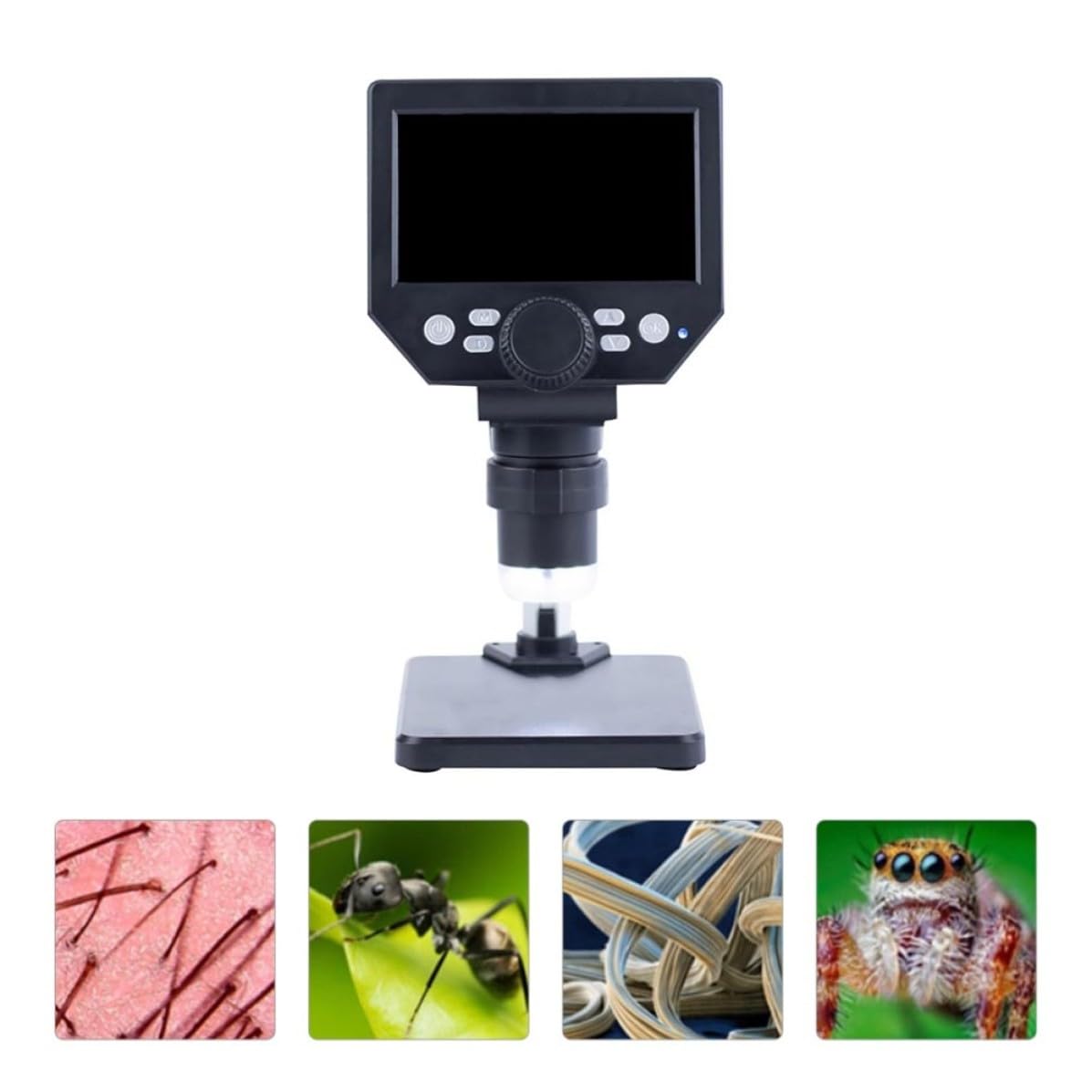 Microscopio Digitale Elettronico 4,3 Pollici 8mp Schermo LCD