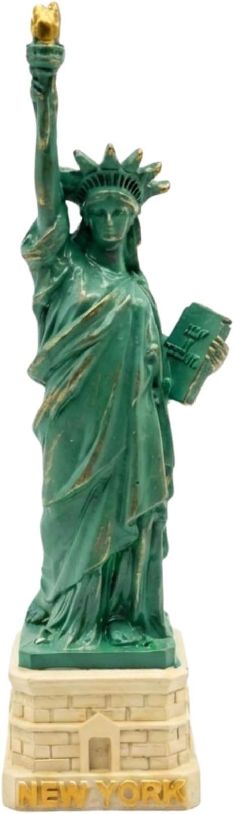 ZIZO USA Authentic Scaled 4" Copper Statue of Liberty Replica Statues, NYC Souvenir Party Favor