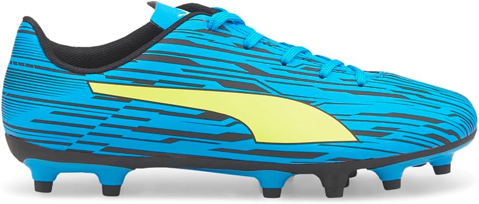 Puma Rapido III Soccer Shoe, Ocean Dive-Yellow Alert Black, 5.5 US Unisex Big Kid