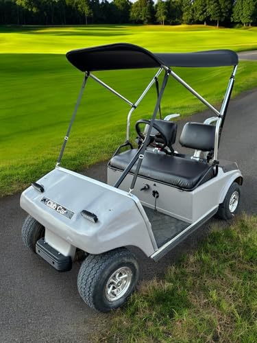 SunPro Quick Release Convertible Removable Black Golf Cart Top Roof by Cypress Rowe Outfitters Replacement Highly Versatile Top for Golf Carts, Fits All Major Brands