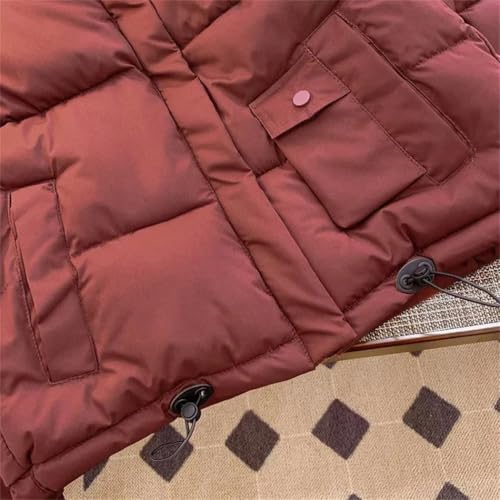 Charming Women's Small Cotton-Padded Parka in Playful Pink for Cozy Winter Days - Image 5