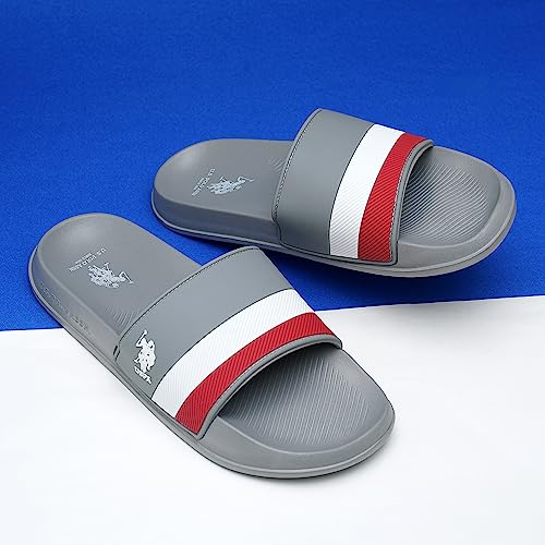Image of U.S. POLO ASSN. Men's Slip On Slide Conex 4.0, Grey