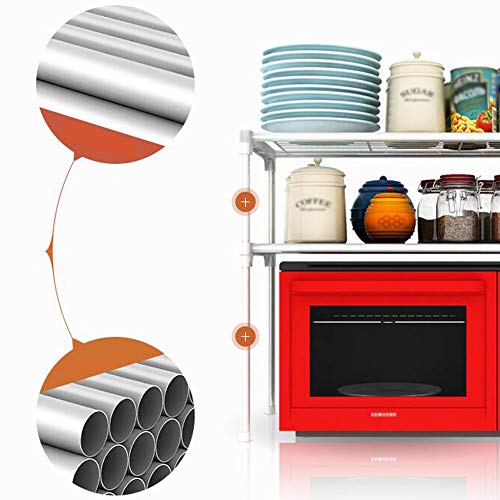 Support à épices et étagères de cuisine pour micro-ondes en fer