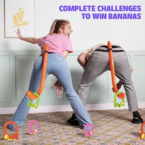It’s Bananas! The Monkey Tail Game – Funny, Fun Party & Family Board Game for Kids, Stocking Stuffer, Christmas, Thanksgiving, White Elephant, Girls Night, Birthday Gift, Gag, Novelty