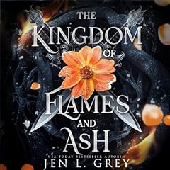 Diseño de la portada del título The Kingdom of Flames and Ash