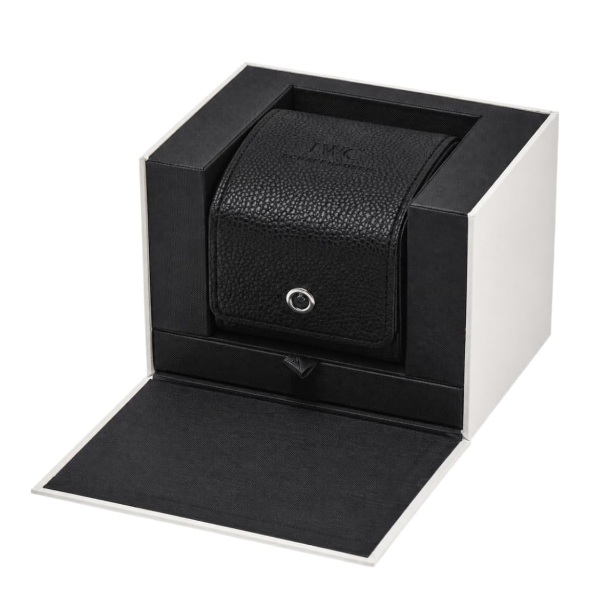 Custodia Orologio in Legno Massello Scatola Porta Orologio con Cuscinetto Soffice Apertura Sollevabile Bottone a Pressione per IWC Portugieser