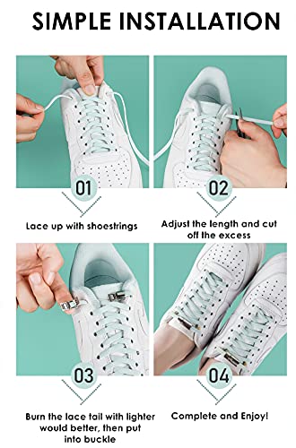 Image of Magnetic No Tie Elastic Shoe Laces for Kids Adults, No screw, One Size Fits All