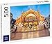 Lais Puzzle La majestuosa fachada del Mercado de Colón y su Reflejo en el Suelo de la Plaza, Tomada a la Hora Azul, Valencia, España 500 Piezas