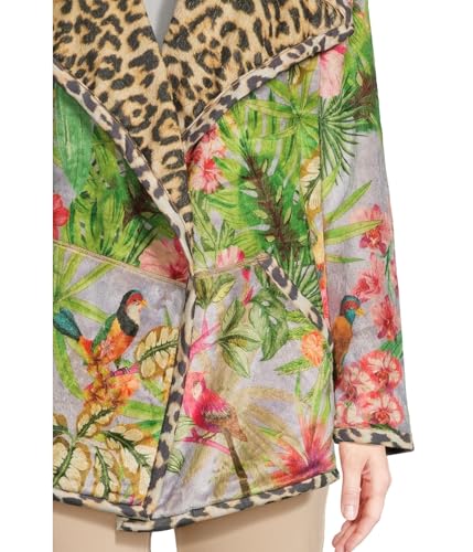 Johnny Was Women's Joan Wrap Binded Sherpa Jacket (Reversible)4