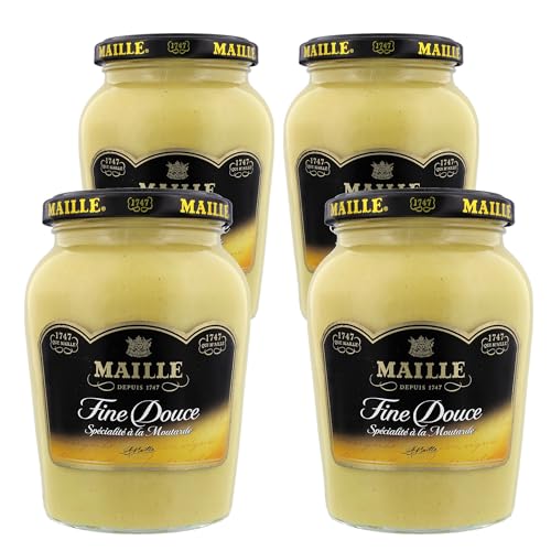 Maille Spécialité à la Moutarde Fine Douce Bocal 370 g - Lot de 4