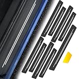 Auto Einstiegsleisten Schutz Türschweller - 9 Stück Schutzfolie Auto Einstieg mit Kunststoffschaber, StoßStangen Anti-Scratch, Abrieb Und Starke, Kratzschutz für Alle Fahrzeuge