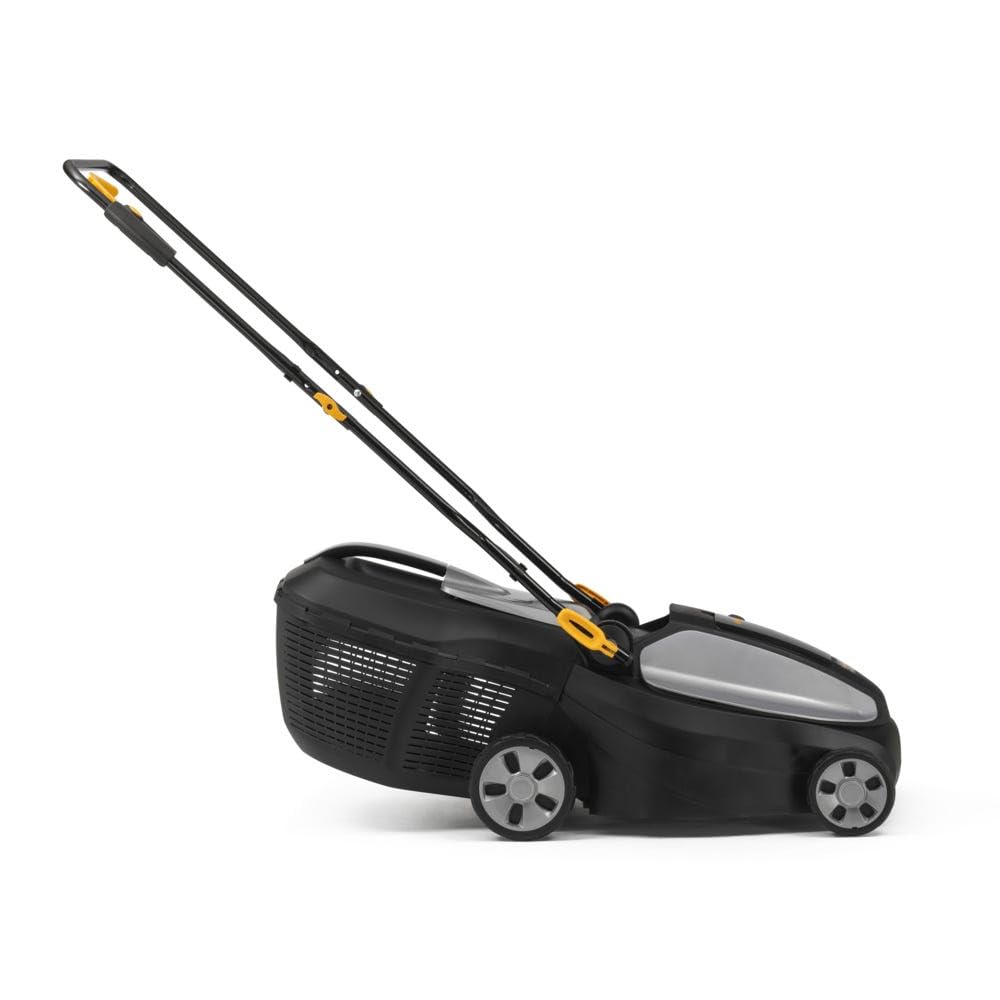 Alpina AL 3820 Li Kit Tagliaerba A Batteria, 2 Batt. 4 Ah + Caric., 38 Cm – Sacco 40 L, Regolaz. Central. 6 Posiz. – Ideale Per Giardini Compatti