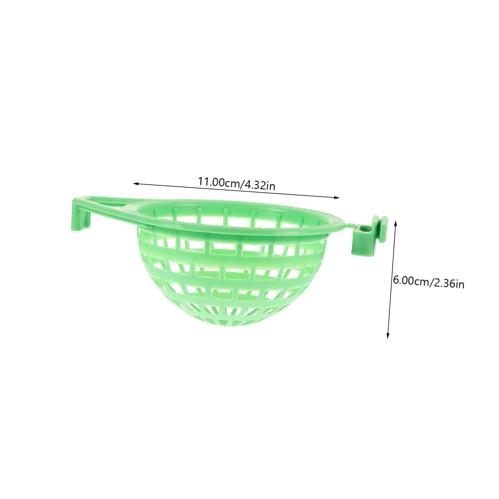 HEMOTON 4Pcs Green Hollow Out Parrot Living Nest Durable Plastic Bird Rest Nest for Budgies and Conures Pet Supplies for Home Shop and Zoo