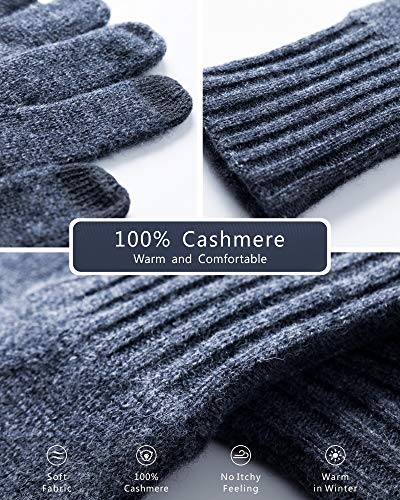 Eurkea Women’s 100% Pure Cashmere Scarf, Gloves, Beanie Hat Gift Box Set #TOP4