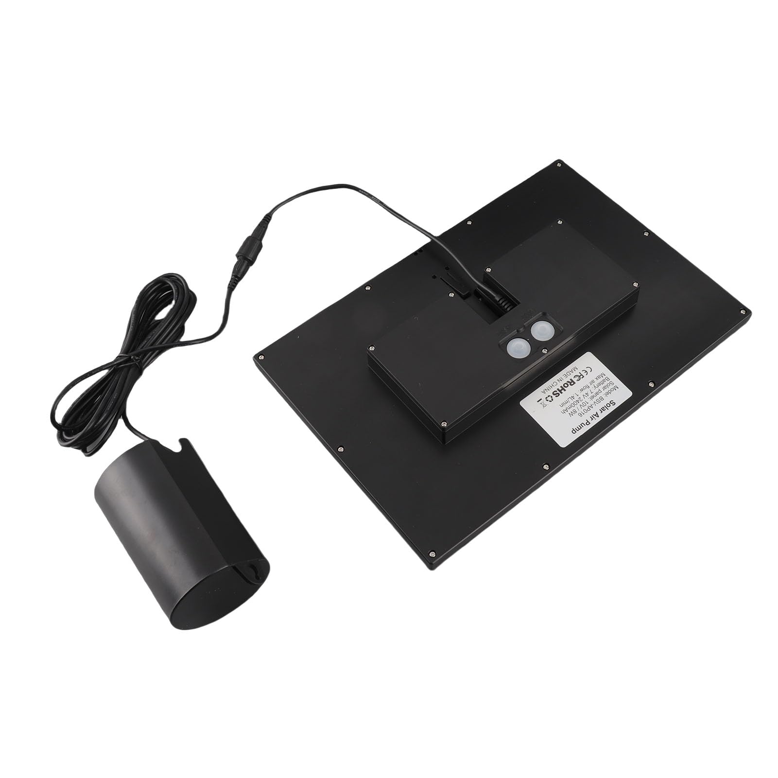 Alomejor Solar-Teichbelüfter, Effiziente, Langlebige Sauerstoffpumpe für Kleine Fischteiche und Aquarien, 10 V, 8 W, ABS-Material