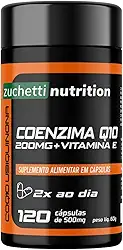 Coenzima q10 200mg Coq10 Zuchetti nutrition 120 Capsulas Original Ubiquinona