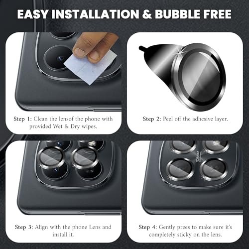 Image of ArmourPro Camera Lens Protector for Redmi Note 15 (6.77 Inches) Tough HD Individual Aluminum Alloy Rings 9H Camera Cover, Scratch-Resistant,Camera Lens Protection| Black, 1 Pack