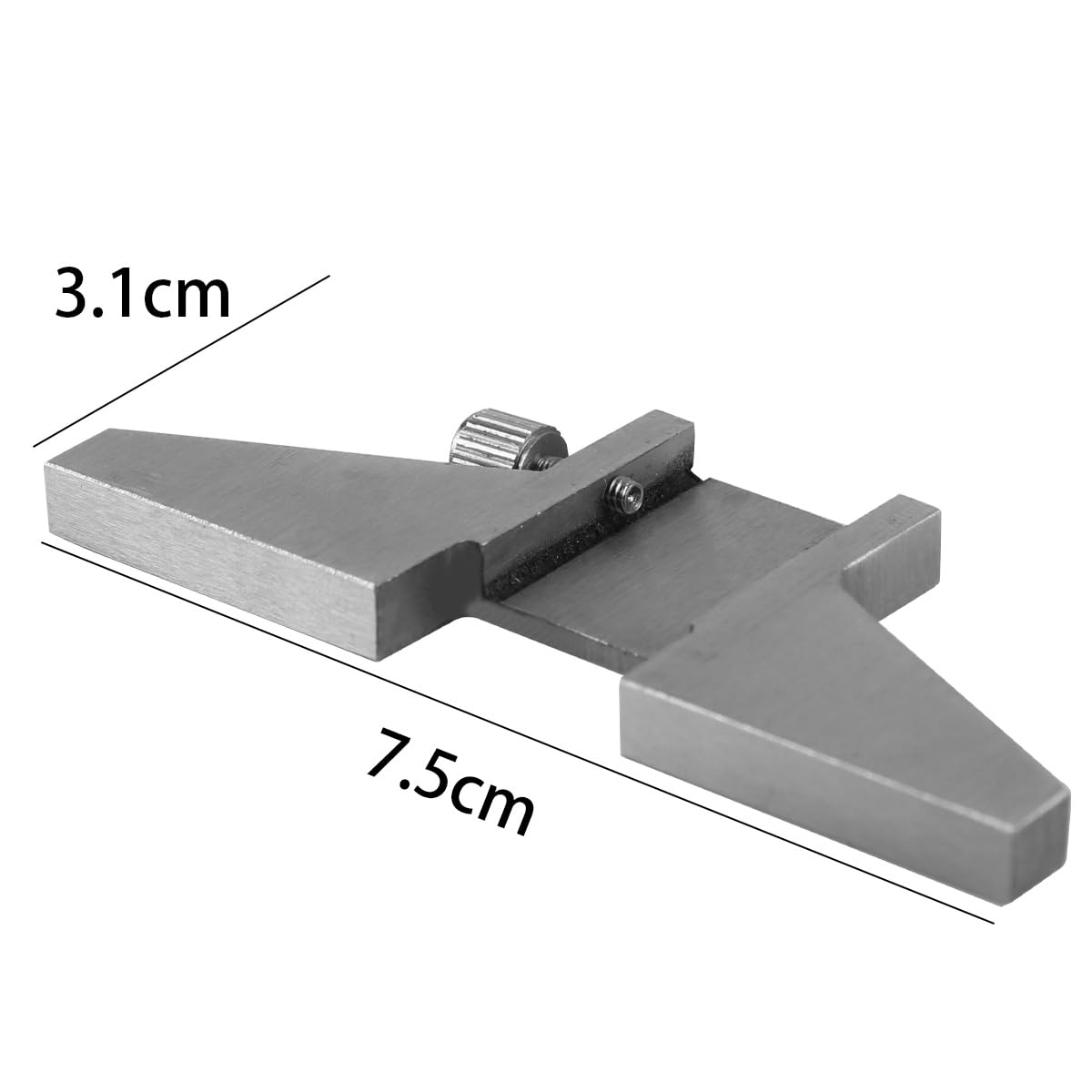Base de calibre de profundidad accesorio para pies de medición compatible con calibradores Vernier y diales