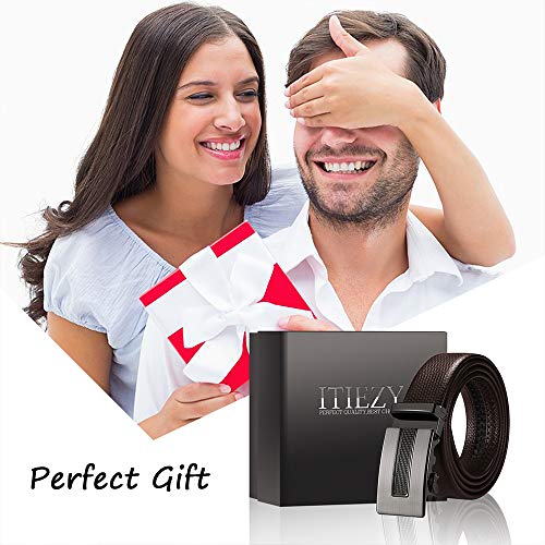 ITIEZY Cintura da Uomo in Pelle Fibbia Automatica