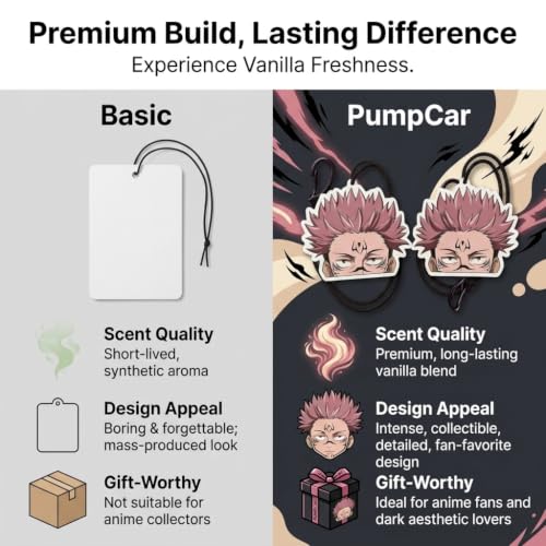 Image of PumpCar 2 pieces sukuna double-sided hanging Japanese anime cherry-scented car air freshener Cool anime hanging for rearview mirror Car Interior Accessories Gifts, purple