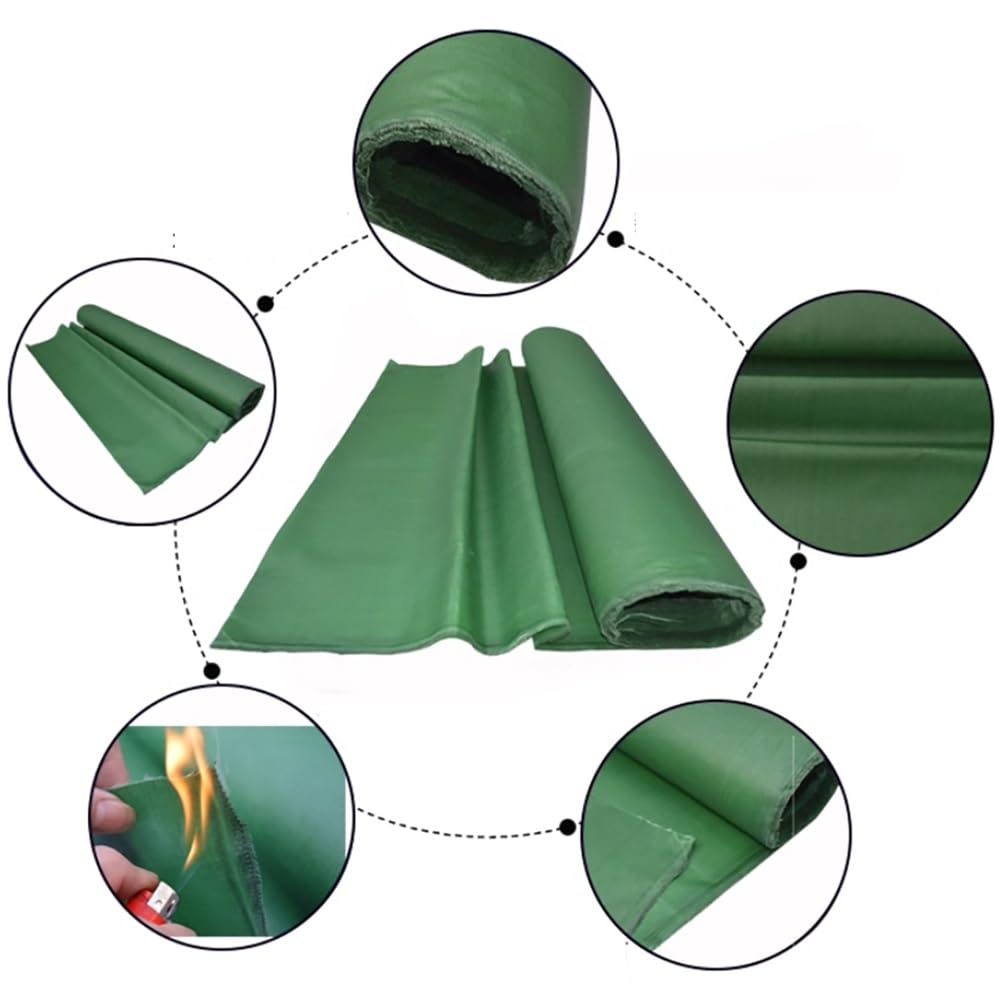 Coperte antincendio, Coperta For Saldatura Ignifuga Tessuto Resistente Al Calore 1800°F Alta Temperatura Cuscinetto Isolante, Ritardante Di Fiamma Tappetino Protettivo For Saldatura Saldatura(2MX1MX0.