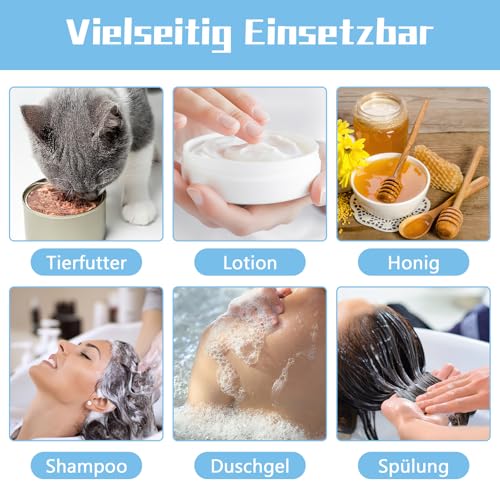 Deepton Futtertube zum Befüllen Hund 9 Stück, 90 ML Leberwurst Hunde Tube, Wiederverwendbar Reiseflaschen zum Befüllen, Silikon Futtertube mit Karabiner, Reinigungsbürste für Hundetraining, Unterwegs