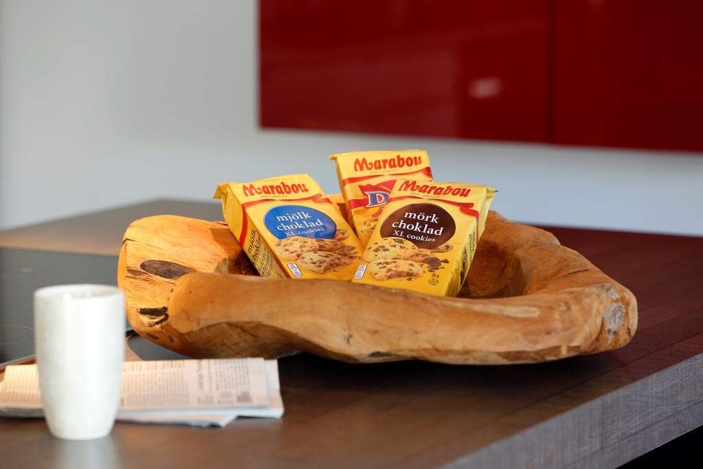 Marabou mörk choklad XL Cookies 10 x 184 g – kräftige Zartbitter Schokolade im knackigen Keks – einzigartig leckere schwedische Süßigkeit aus natürlichen Zutaten – Zartbitter