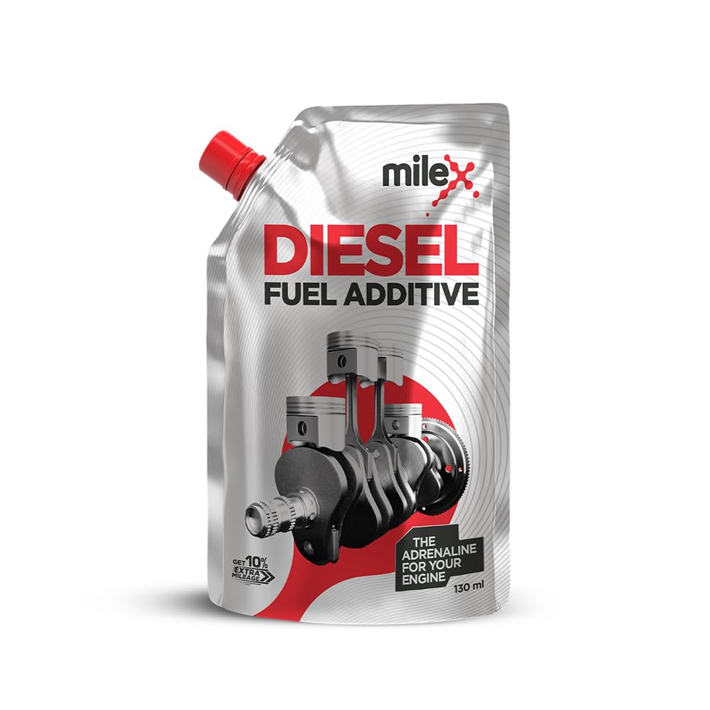 Milex Diesel Fuel Additive | 10% Extra Mileage | Improves Engine Power | Less Maintenance| Pack of 4 | 50 ml Each