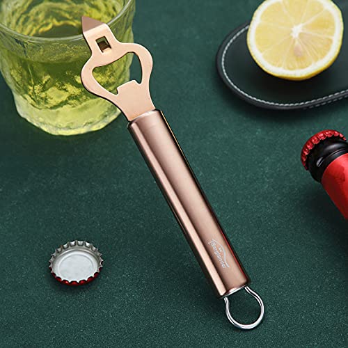 Berglander Rose Gold Bottle Opener, Stainless Steel Beer Bottle Can Opener, Sturdy And Durable Kitchen Gadgets With Titanium Rose Gold Plating #TOP2