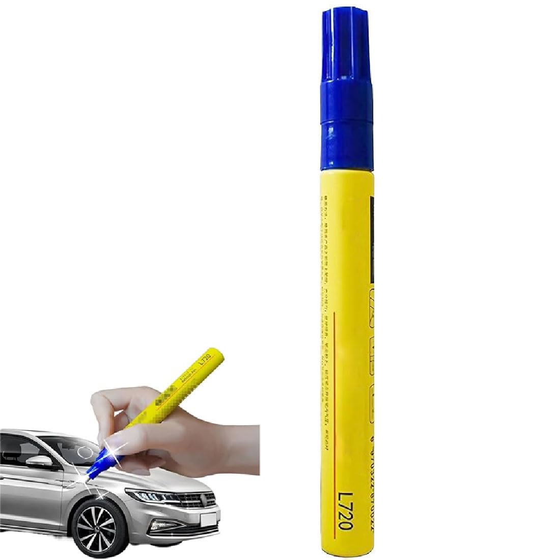 Alcogoall Blue Car Paint Pen, Car Touch Up Paint Fill Paint Pen, Car Touch Up Paint Pen, Scratch Remover For Vehicles, Car Paint Scratch Repair, Touch Up Paint For Scratch Repair Various Cars (Blue)