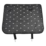 Honseadek PU-Leder-Fußmatte, Sitz, Anti-Kick-Pad-Tasche mit Aufbewahrungsabdeckung, wasserabweisend, kratzfest, schützende Rückseite, einfache Positionierung hinten