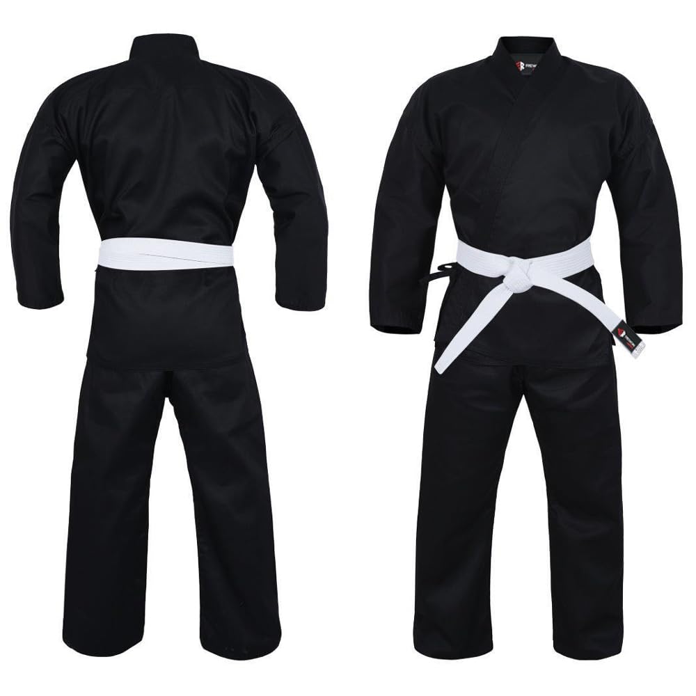 Rewon Gear REWON Karate Judo Taekwondo Kimono, Premium Ligero Jiu Jitsu Estudiantes BJJ Gi Uniforme Entrenamiento de Artes Marciales MMA